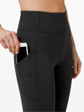 lululemon Fast & Free  Black High-Rise Leggings, size 4